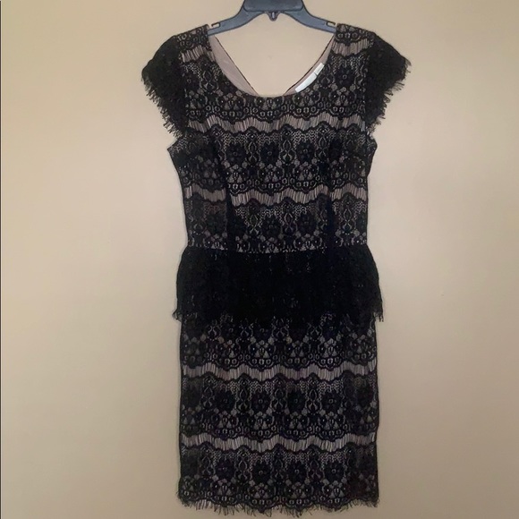 NWT {Anthro} Maeve Elsa Peplum Lace Dress, Sz S - Picture 2 of 4